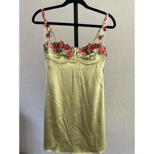 Floral Embroidered Slip Dress by Xtraordinary - Size XS